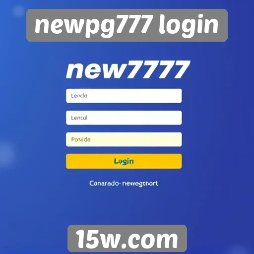 Nova interface do newpg777 login melhora experiência do jogador